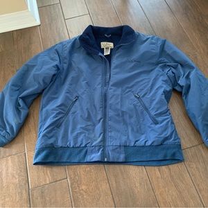 Vintage L.L. Bean Blue Fleece Lined Jacket style OHK18 sz L